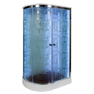 Душевая кабина Deto ЕМ1511 RLED с гм. 110х80х220 см