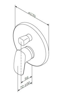 Смеситель Am.pm Spirit 2.1 F71A85000 для душа