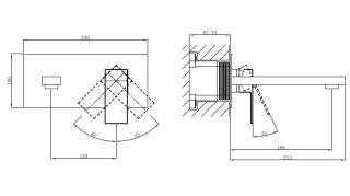Смеситель встраиваемый для раковины DQ Bayern.Liszt DA1514401 хром