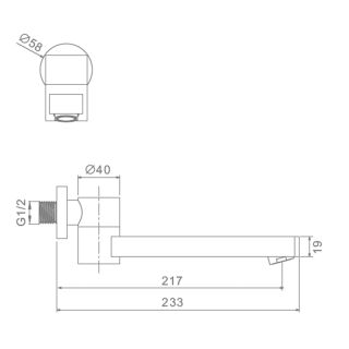 Излив поворотный Raglo R473.72.03 золотой сатин