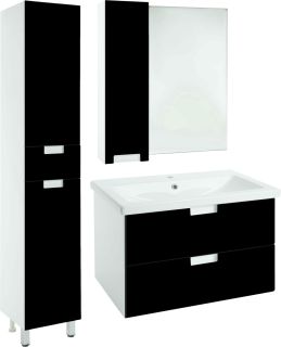 Пенал Bellezza Пегас 35см левый черный/белый 00000011260