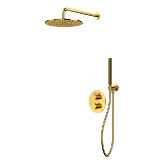 Душевой комплект термостатический WHITECROSS Y YSET08GL золото