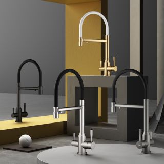 Смеситель для кухни Raglo R81.63.06 с подключением фильтра чёрный