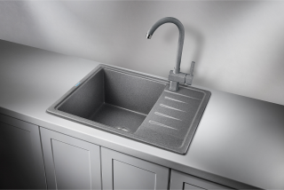 Мойка кухонная Granula Standart 5803, ГРАФИТ
