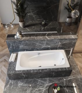 Ванна чугунная Goldman Art AT18085 180x85см с ножками