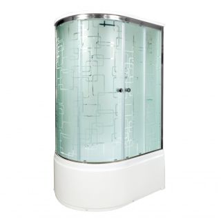 Душевая кабина Deto ЕМ4511 R N (без крыши) 110х80х208 см