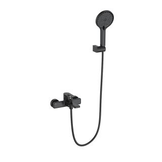 Смеситель для ванны и душа Black&White Gravity 9101MB чёрный матовый