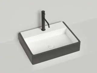 Накладная раковина Salini Ottavia S-Stone 1103201MRH 60см RAL снаружи