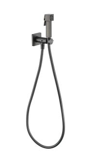 Смеситель Прогрессивный встраиваемый с гигиеническим душем Grocenberg GB005BG Графит