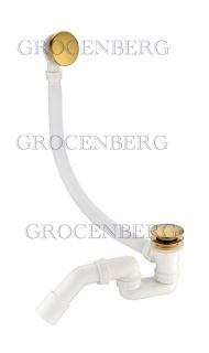 Автоматический сливы-перелив для ванны Grocenberg GB230GL золотой брашированный