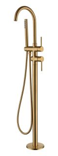 Смеситель напольный Groсenberg GB900GL золотой брашированный
