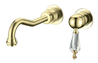 Смеситель встраиваемый Boheme Imperiale Ripresa для раковины золото 327