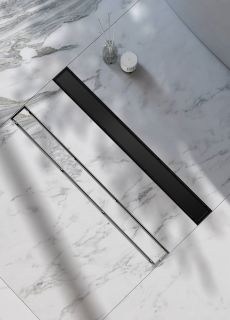 Душевой лоток Raglo R652.60.06 двухсторонняя решетка 60см чёрный