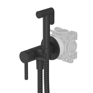 Гигиенический душ Whitecross Y black SYSYBI2BL со смесителем, матовый черный