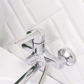 Смеситель для ванны с душем BOOU B8289-18F хром