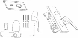 Встраиваемый смеситель для душа Aquanet Static AF330-51С 237448 хром