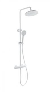 Душевая стойка Wonzon & Woghand Capsule WW-B3031-A-MW с термостатом белый матовый