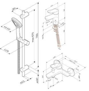 Набор смесителей Am.Pm SUNNY F40985C00