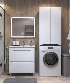 Шкаф под стиральную машину Vigo Grani 036 64 см белый