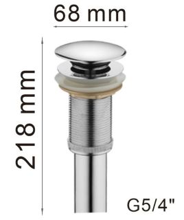 Донный клапан Haiba HB65 хром