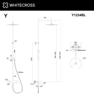 Душевая стойка термостатическая WHITECROSS Y Y1234CR хром