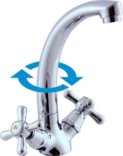 Смеситель для кухни Rav Slezak Morava Retro MK120.5/2 хром