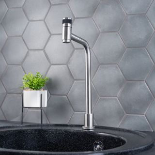 Смеситель для кухни РМС SUS124-270-1 для одной воды нержавеющая сталь