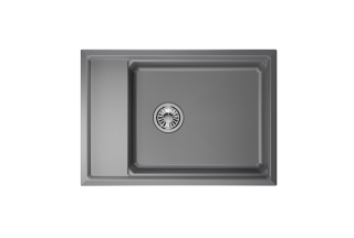 Мойка кухонная Granula Kitchen Space 7305, АЛЮМИНИУМ