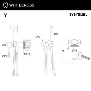 Гигиенический душ WHITECROSS Y SYSYBI2NIB брашированный никель