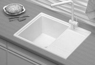 Мойка кухонная Point Стил PN3009GR 65 см графит