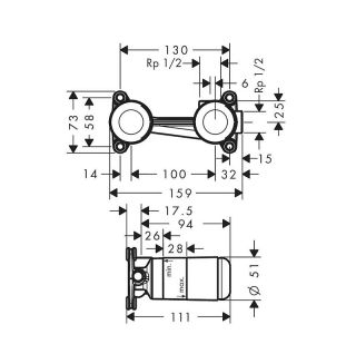 Смеситель для раковины Hansgrohe Novus 71127000S хром