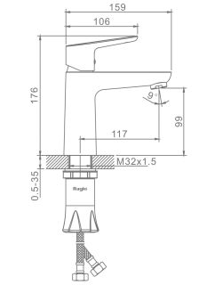 Смеситель для раковины Raglo R31.10 хром