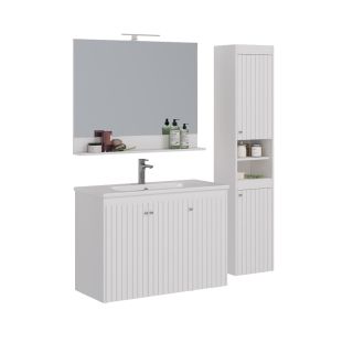 Тумба под раковину Lemark Romance LM07R100T 100 см белый глянец