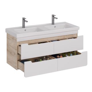 Тумба под раковину Lemark Olivia LM08OL125T 125 см белый глянец