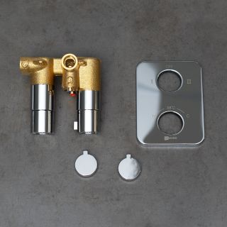 Термостат встраиваемый для душа Lemark Yeti LM7843C хром