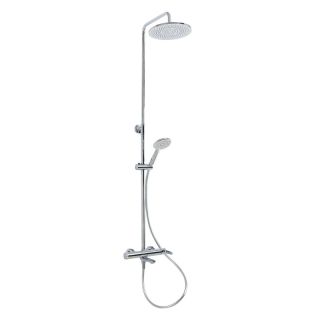 Душевая стойка CEZARES со смесителем, изливом, верхним и ручным душем LUX-CVD-01 хром