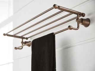 Полотенцедержатель с полкой Swedbe Terracotta Art 2536 65см терракота