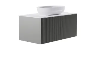 Тумба с раковиной Astra-Form М-40 4631177713606 90 см серый матовый
