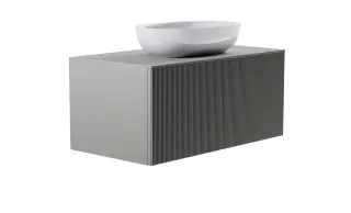 Тумба с раковиной Astra-Form М-40 4631177714887 100 см серый матовый