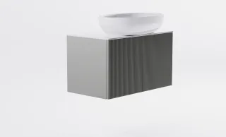 Тумба с раковиной Astra-Form М-40 Slim 4631177714481 70 см серый матовый