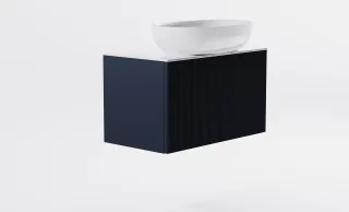 Тумба с раковиной Astra-Form М-40 Slim 4631177714566 80 см серый матовый