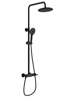 Душевая стойка Wonzon & Woghand Muse Corno WW-A30653-MB чёрный матовый