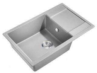 Мойка для кухни Milacio Navarra 78 Cuarzo MC.77053 серый металлик