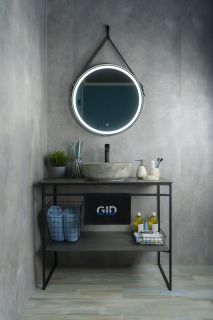 Раковина Gid Mnc498 54438 накладная под камень глянцевая 41.5x41.5x13.5