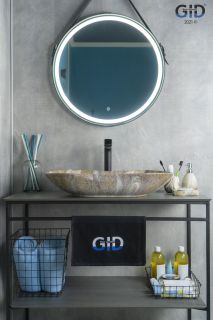 Раковина Gid Mnc503 54440 накладная под камень глянцевая 66.5x41x12