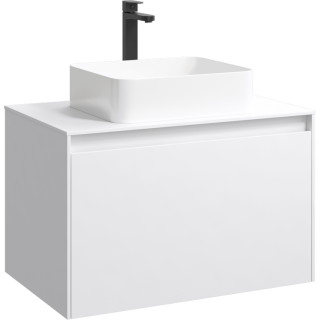 Подвесная тумба под раковину Aqwella Mobi MOB0108W+MOB0708W 80 см