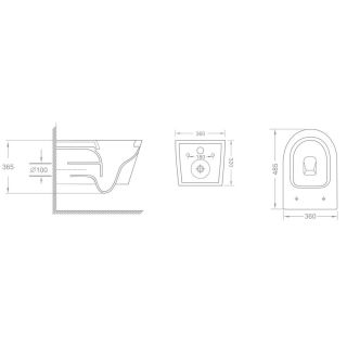 Унитаз подвесной Veconi Moro VMO-48TB