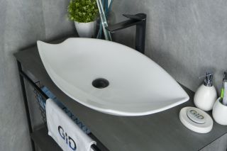 Раковина Gid N9178 51171 накладная белая 74x38x13