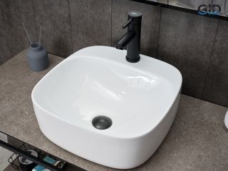 Раковина Gid N9284 51219 накладная белая 42x42x15.5