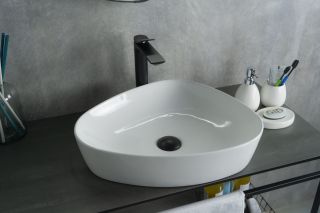 Раковина Gid N9386 51139 накладная белая 50x40x12